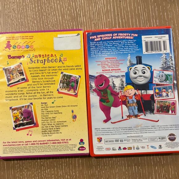 Barney Musical Scrapbook/ Frosty Friends Bob the Builder Thomas the Train - Picture 2 of 2